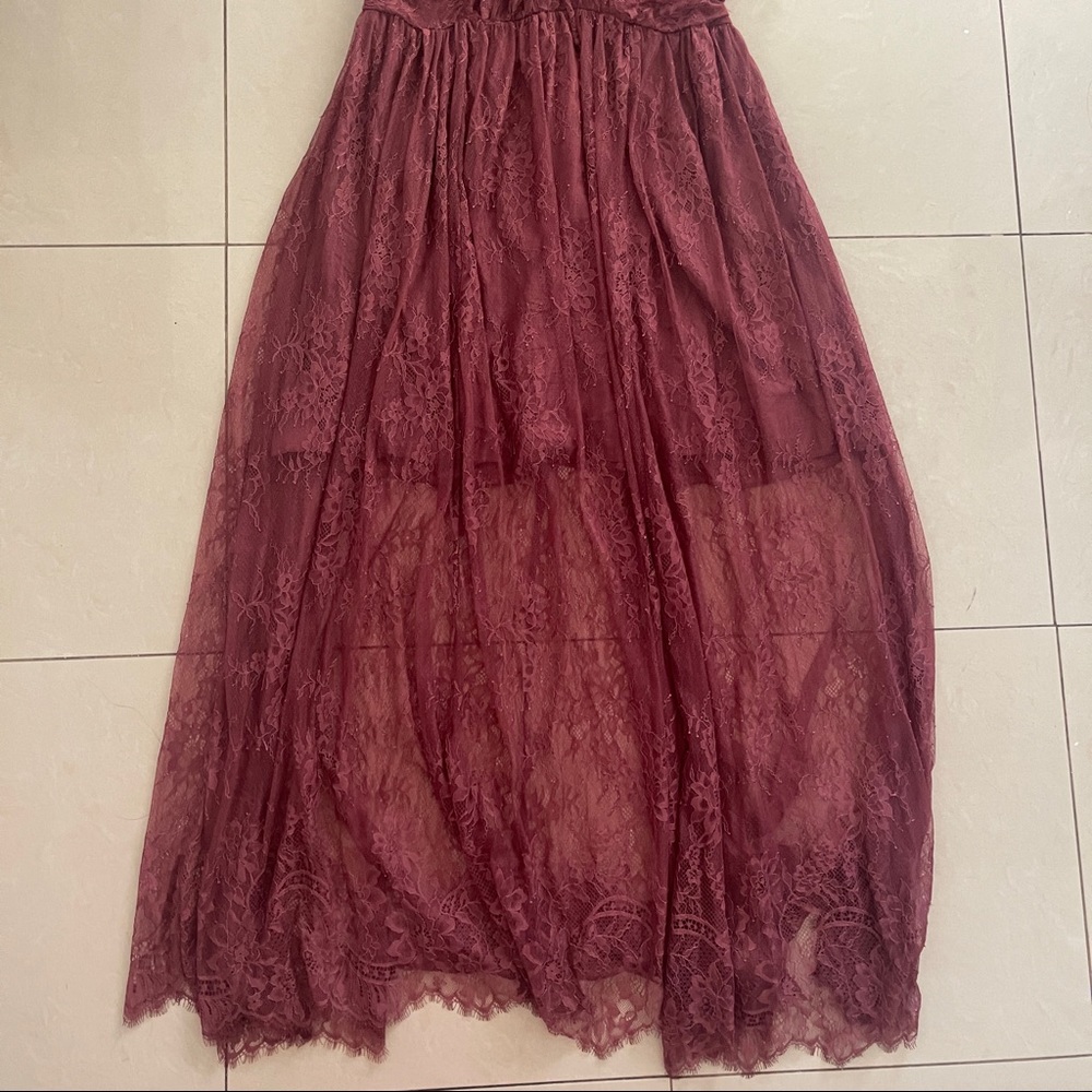 FREE PEOPLE DEAR JANE LACE MIDI DRESS - Picture 7 of 11